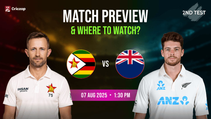 Zimbabwe vs New Zealand Match Preview & Where to Watch Live? 
